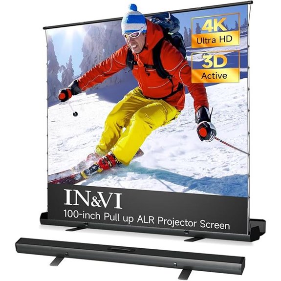 IN&VI 100in Portable ALR Projector Screen