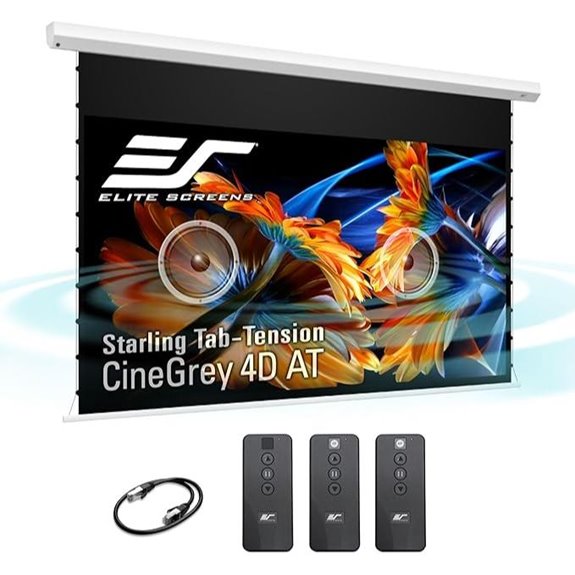 Elite Screens 110-Inch ALR Sound Transparent Motorized Screen