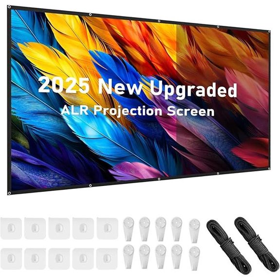 AAJK 120in 4K Foldable Projector Screen