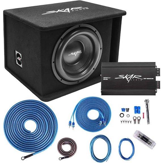 Skar Audio 12 1200W Subwoofer Bass Package