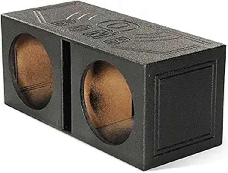 Q Power 12-Inch Dual Subwoofer Box