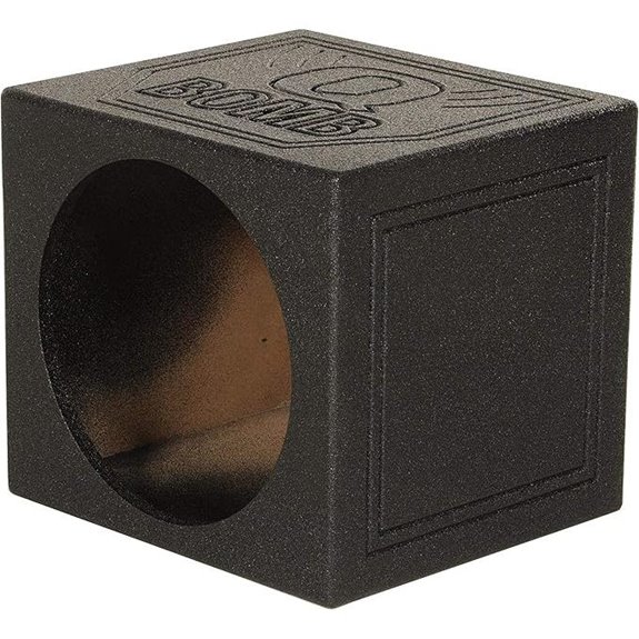 QPower 12 Inch Single Sealed Subwoofer Enclosure Car Audio Sub Box QBOMB
