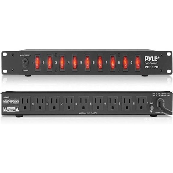 Pyle 15A Power Supply Control Unit with Surge Protection