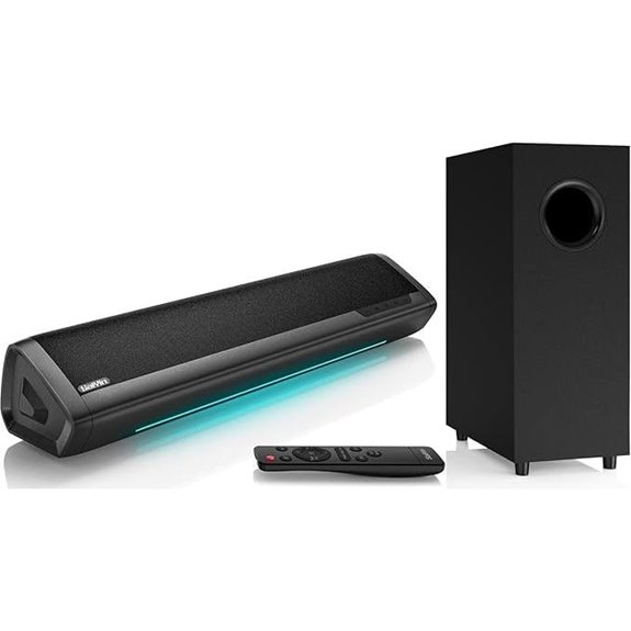 Saiyin 17-inch 2.1 Soundbar with Subwoofer and Bluetooth
