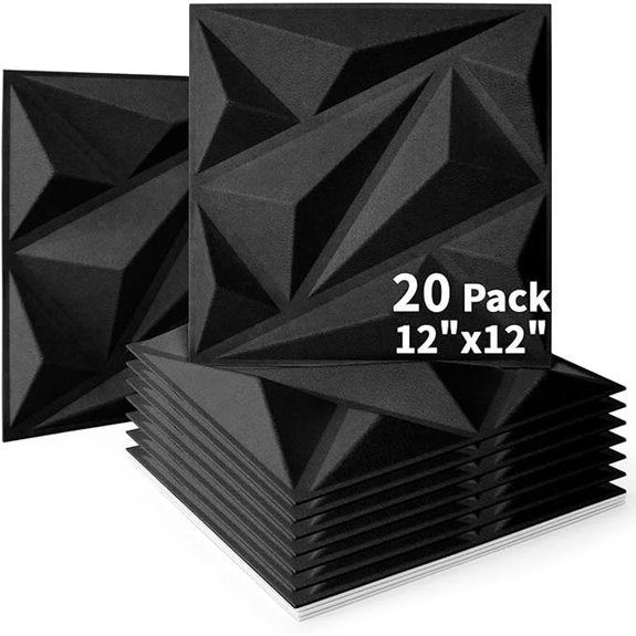 Art3d Acoustic Wall Panels 20 Pack Soundproof Foam