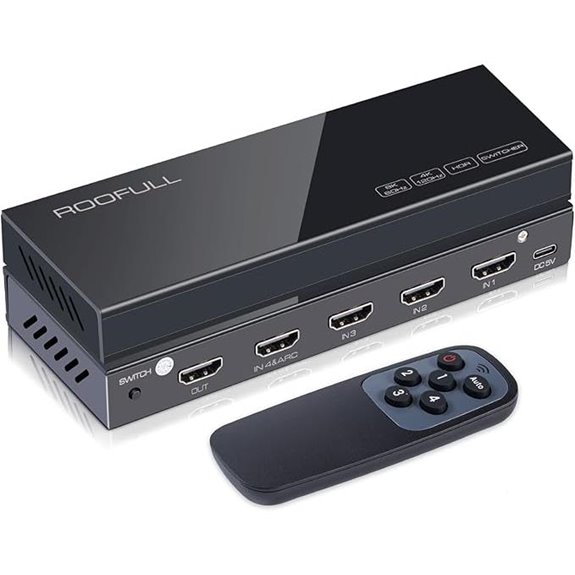 ROOFULL 4-in-1 8K HDMI Switch with Remote