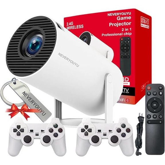 Arcade Vision 4K Projector with 36,000+ Retro Games