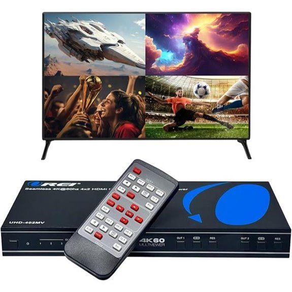 OREI 4K HDMI Matrix Switcher with Remote