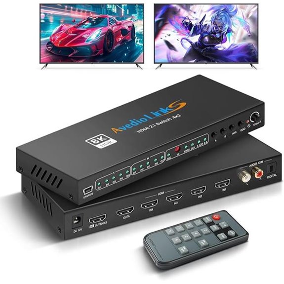 4x2 HDMI 2.1 Matrix Switch with 8K Support