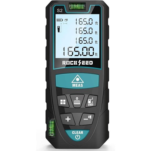 RockSeed 50M Digital Laser Distance Meter with Levels