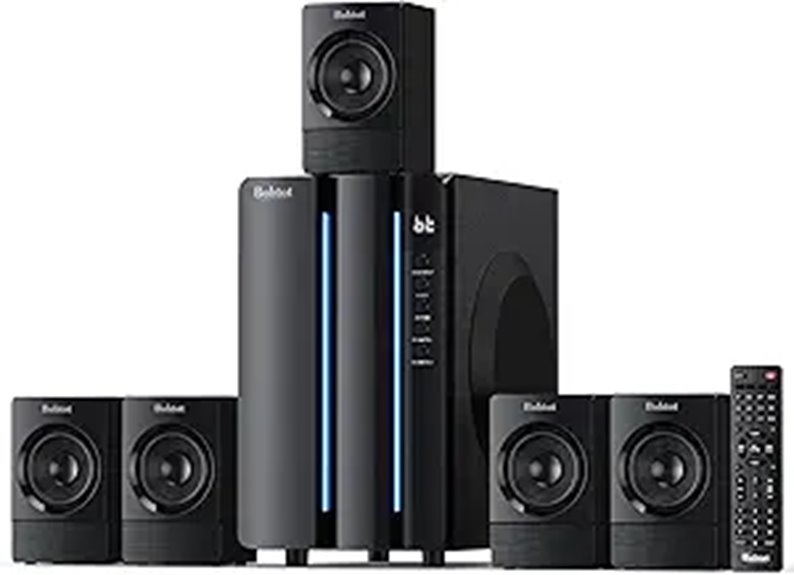 Bobtot 800W Surround Sound Home Theater System