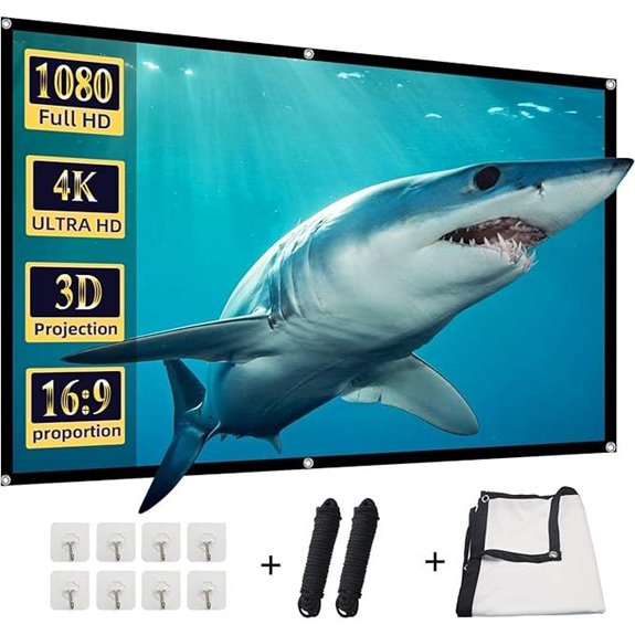 DUYIKJ 84-inch Portable Foldable Projector Screen
