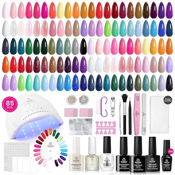 Beetles 85-Piece Gel Nail Polish Kit with UV Light