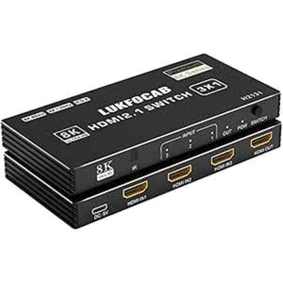 HDMI 2.1 Switch 3-in-1 8K/4K HDR Support