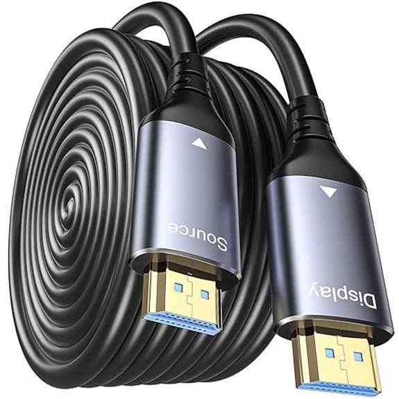 8K Fiber Optic HDMI Cable 50FT High-Speed 8K/4K