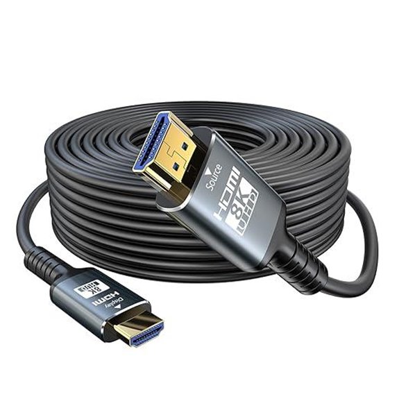 8K HDMI 2.1 Cable 75ft 48Gbps In-Wall Rated