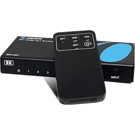OREI 8K 4x1 HDMI 2.1 Switcher with HDR Support