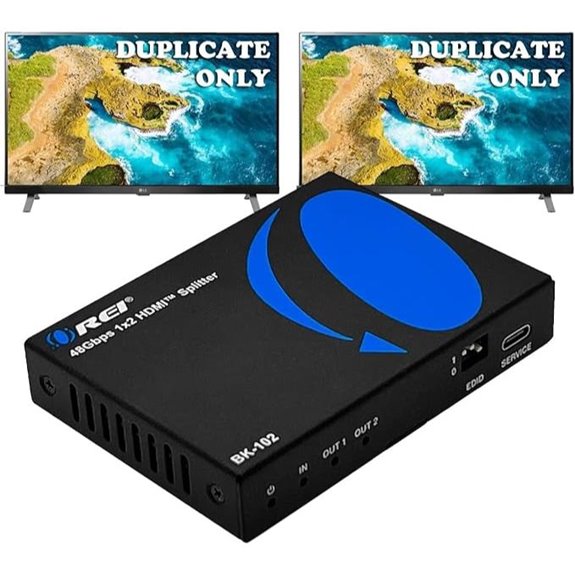 OREI 8K HDMI Splitter 1x2 with EDID Management