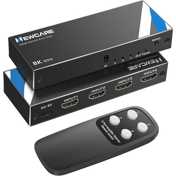 8k hdmi switch remote