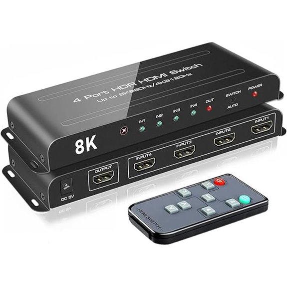 ROOFULL 8K HDMI 2.1 Switcher with Remote
