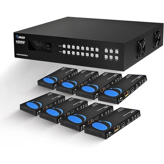OREI 8x8 4K HDMI Matrix Switcher with Extender