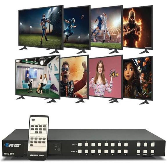 OREI 8x8 4K HDMI Matrix Switch with Remote