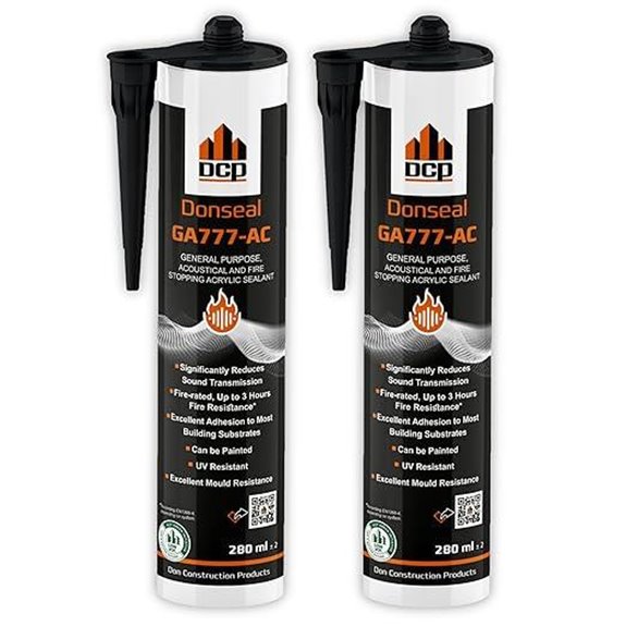 Donseal GA777-AC 2-Pack Acoustic Caulk for Soundproofing