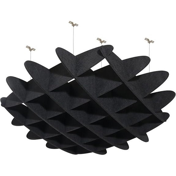 POOMEL Acoustic Ceiling Waffle Panels for Sound Absorption