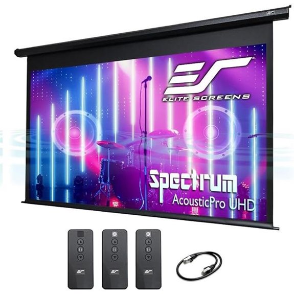 Elite Screens Spectrum AcousticPro UHD Motorized Projection Screen