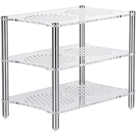 Fosi Acrylic Audio Amplifier Rack with Cooling Fan