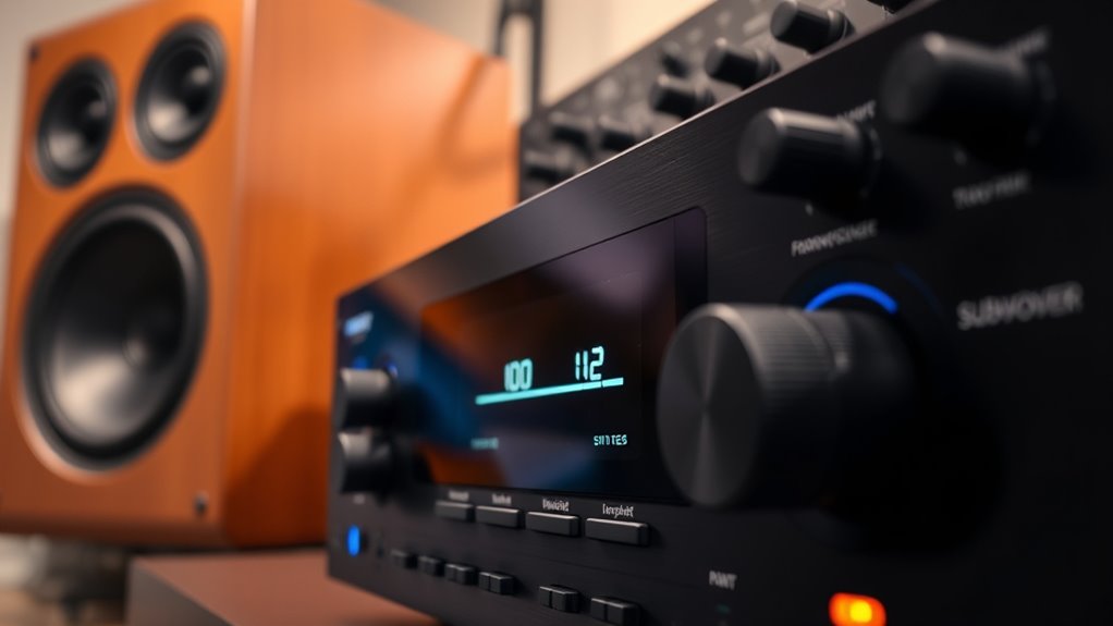 adjust subwoofer crossover settings