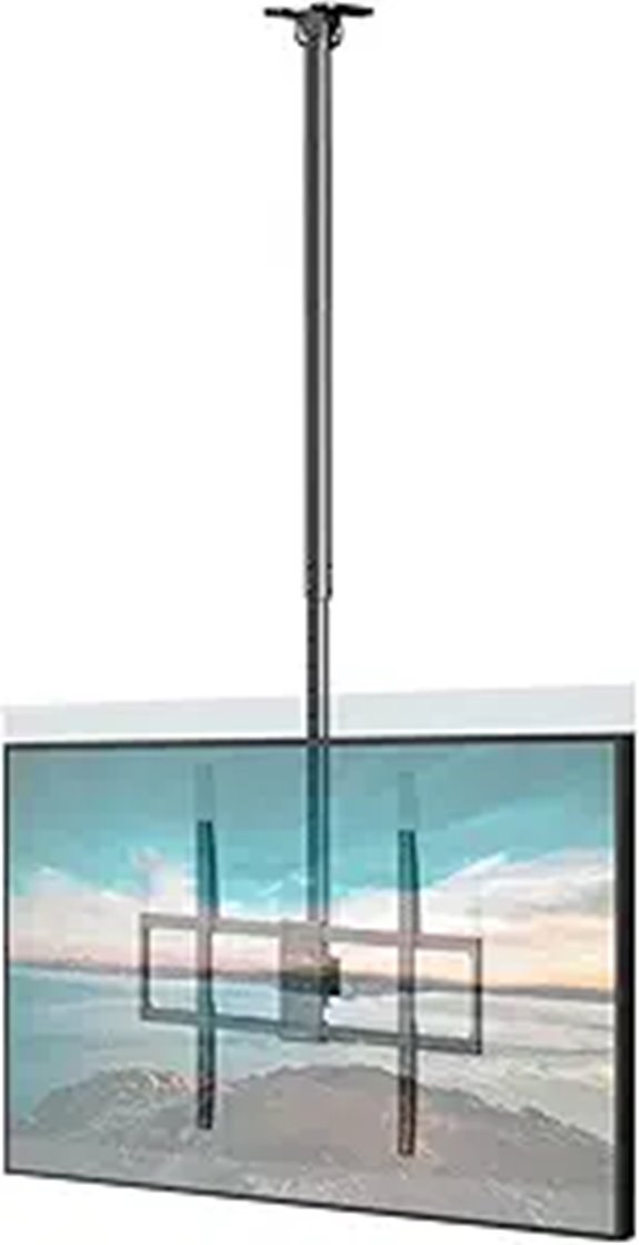 Adjustable Ceiling TV Mount for 100-inch Screens