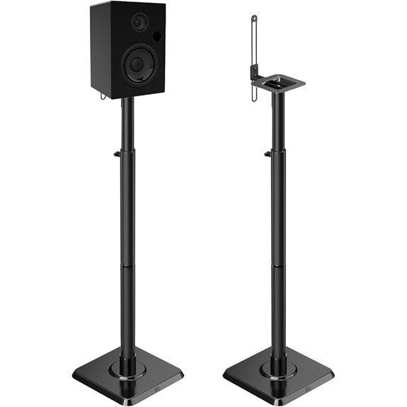 Mounting Dream Adjustable Alloy Speaker Stands (Pair)