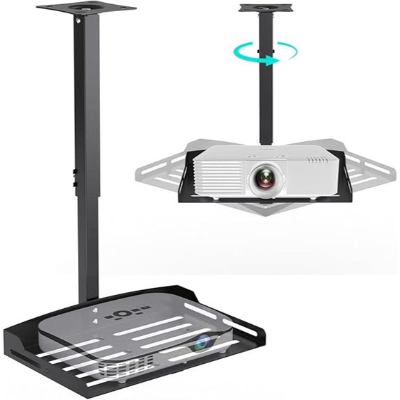 Universal Projector Ceiling Mount with Tray