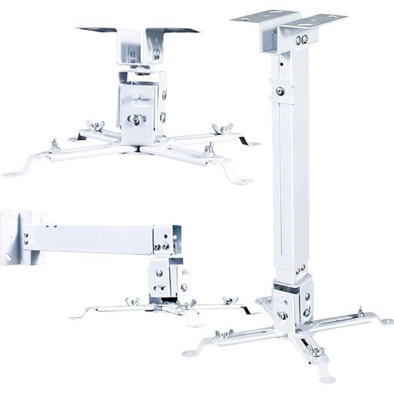 Universal Adjustable Projector Ceiling Mount with Extendable Arm