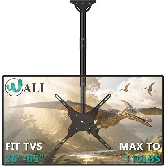 WALI Ceiling TV Mount for 26-65 Inch TVs