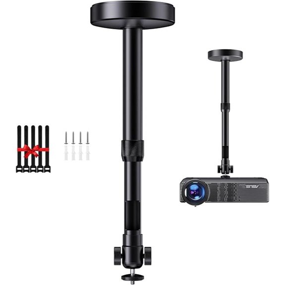 Adjustable Ceiling Projector Mount with Gimbal