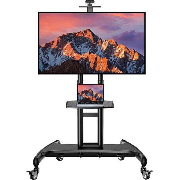 PERLESMITH Rolling TV Stand for 32-85 Inch TVs