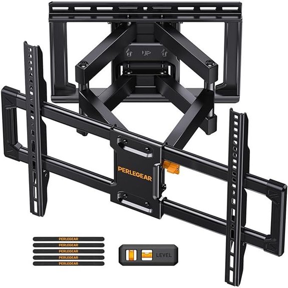 Perlegear Full Motion TV Wall Mount for 42-90 Inches