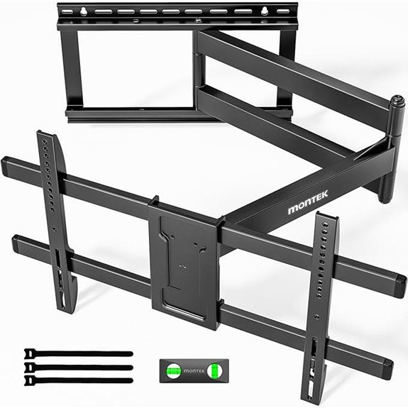 monTEK Long Arm TV Wall Mount for 43-80 Inches