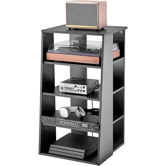 VEVOR 5-Tier Adjustable Media Stand for AV Equipment