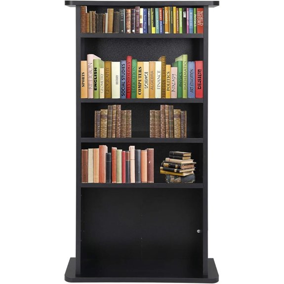 JupiterForce 5-Tier Adjustable Media Storage Shelf