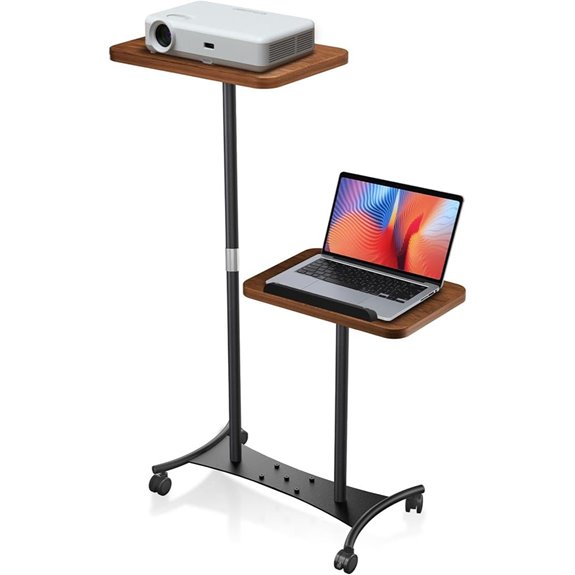 Adjustable Mobile Projector and Laptop Stand