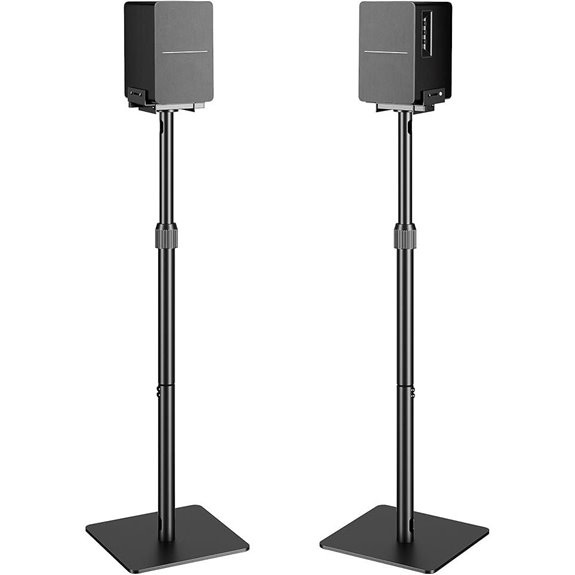 Height-Adjustable Speaker Stands 1 Pair