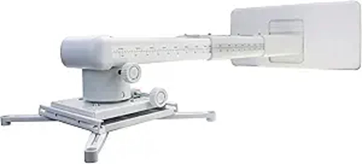 Universal Projector Wall Mount with Adjustable Telescopic Bracket