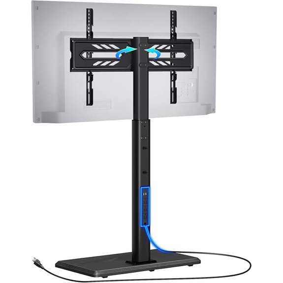 Greenstell Adjustable TV Stand with Power Outlet