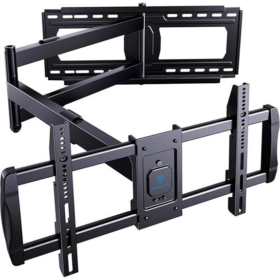 PERLESMITH Full Motion TV Wall Mount for 42-90 inch TVs