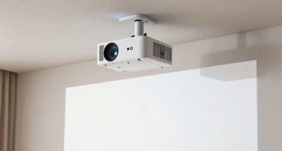 adjusting off center projector