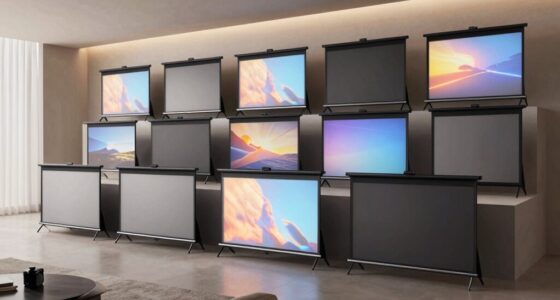 affordable motorized projector screens