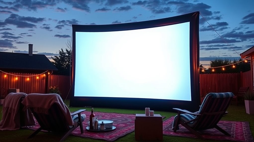affordable outdoor movie screens